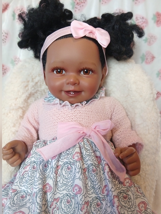Babeside Other - Realistic Baby Girl Reborn Doll Kids Toy Collectable Therapy Ethnic AA Beautiful